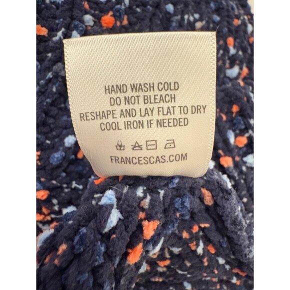 Jun & Ivy Womens Size Small Navy Speckled Textured Sweater Scalloped Bottom‎ - Picture 7 of 7